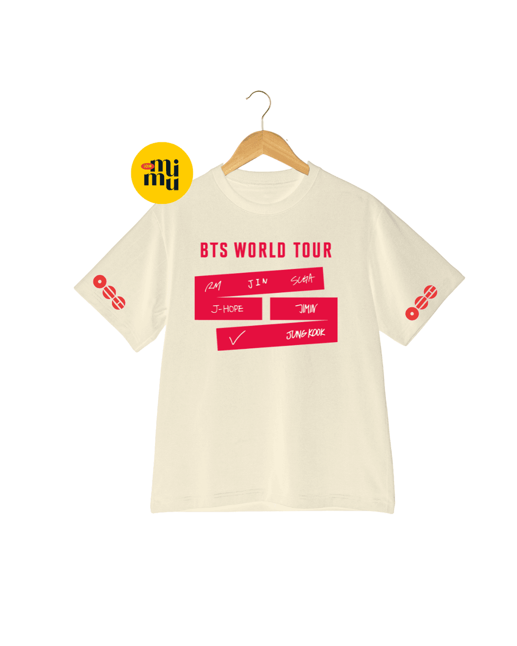 Camisas BTS - World Tour - Assinaturas