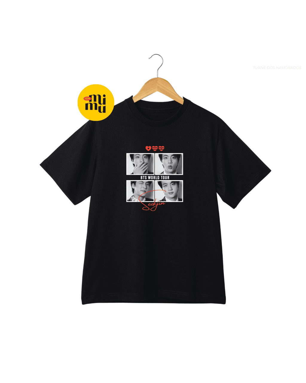 Camisas BTS - Seokjin - Polaroid