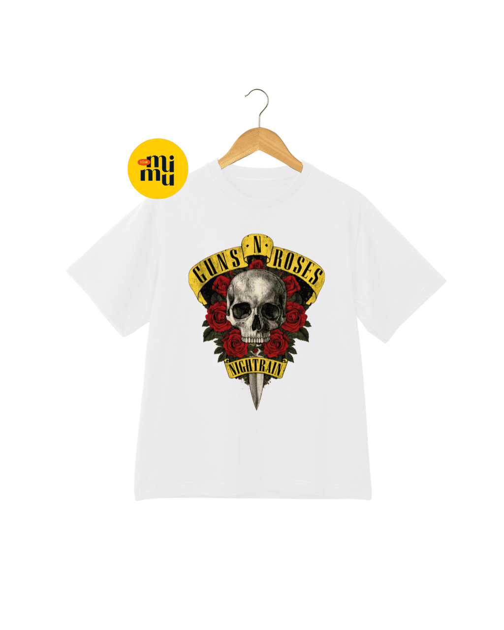 Camisa Guns N' Roses - Caveira e Rosas