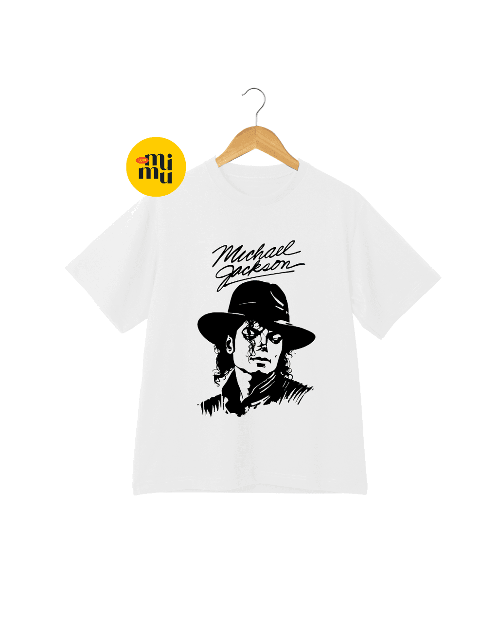 Camisas Michael Jackson - Silhueta Rosto + Autógrafo