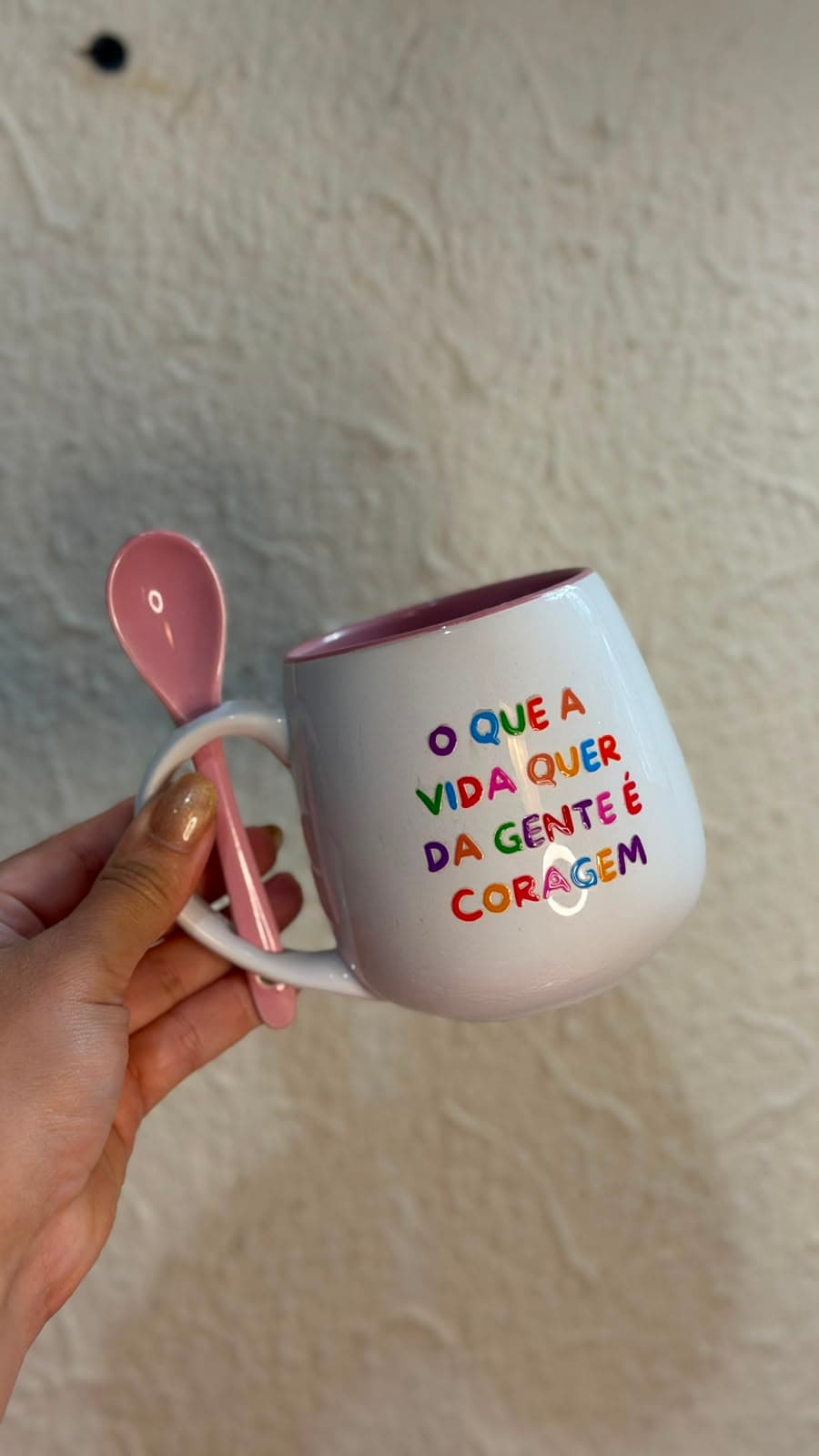 Caneca - O que a vida quer da gente é coragem