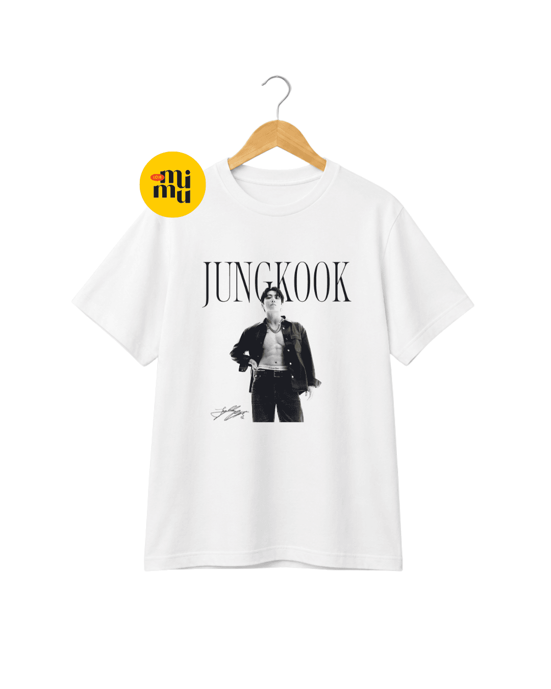 Camisa BTS - Jungkook P&B Halftone