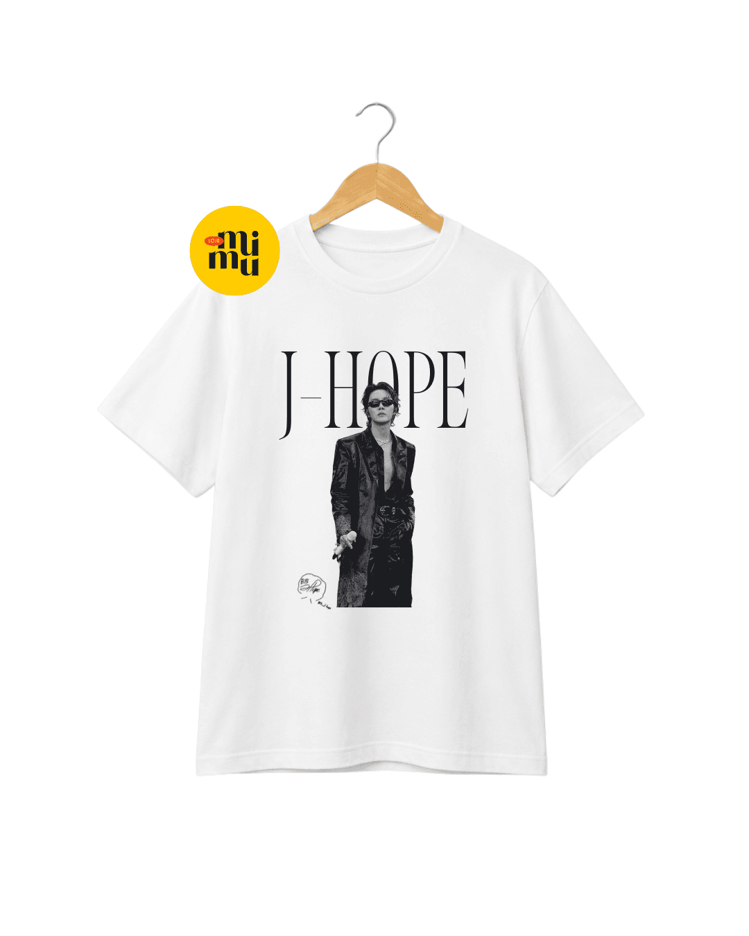 Camisa BTS - J-Hope P&B Halftone