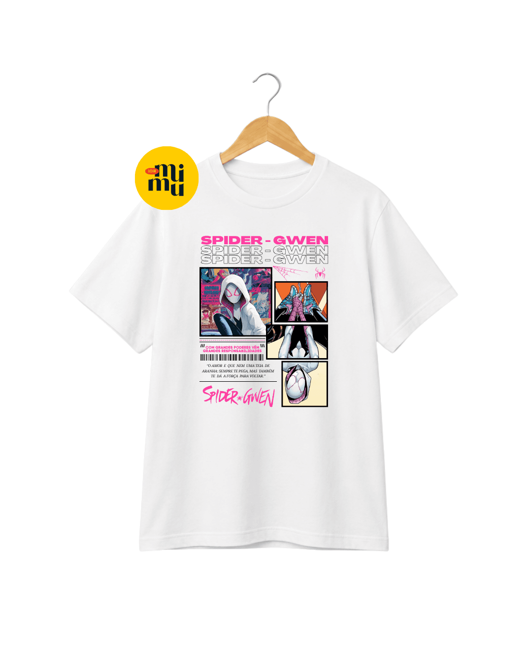 Camisa Homem Aranha - Spider-Gwen Comics