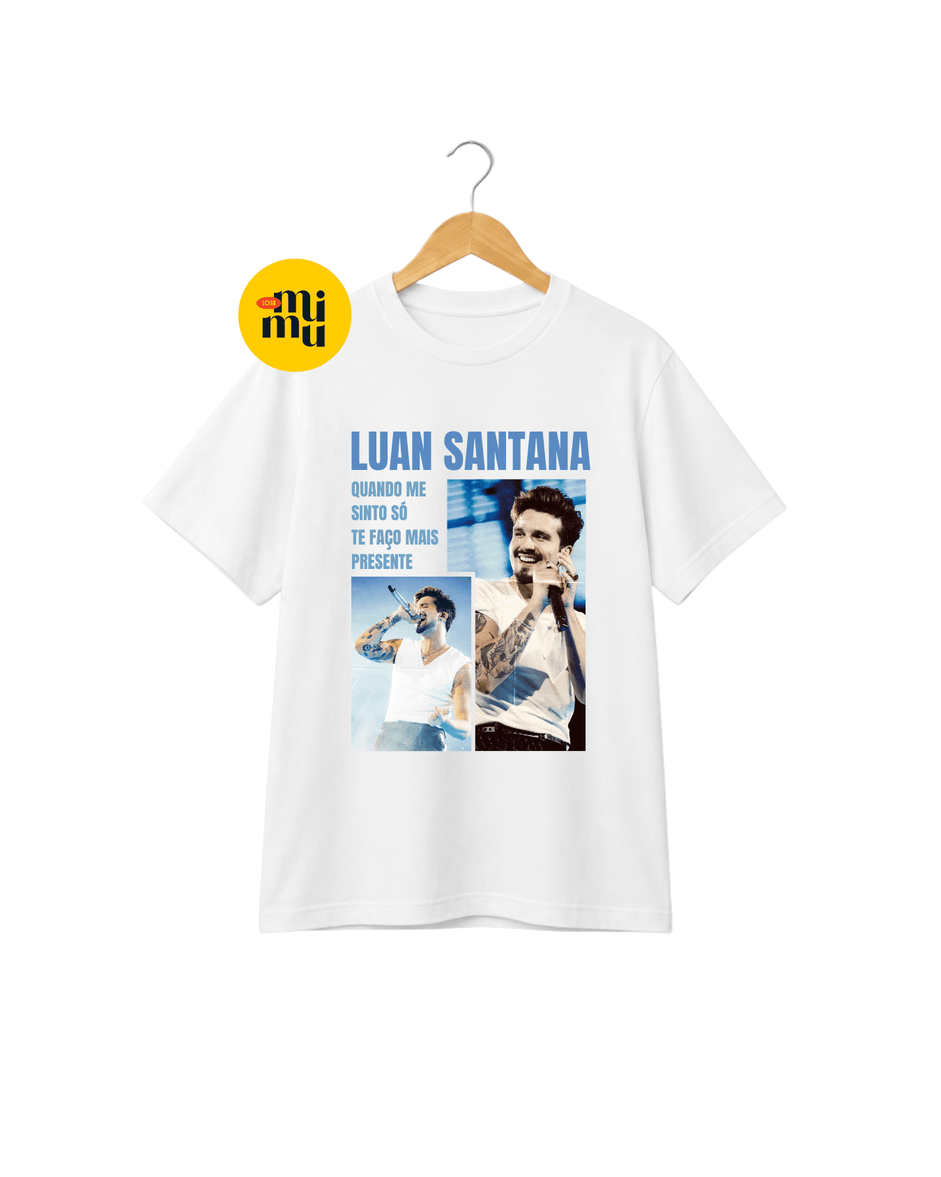 Camisa Luan Santana - Quadros - Quando me sinto só Te faço mais presente