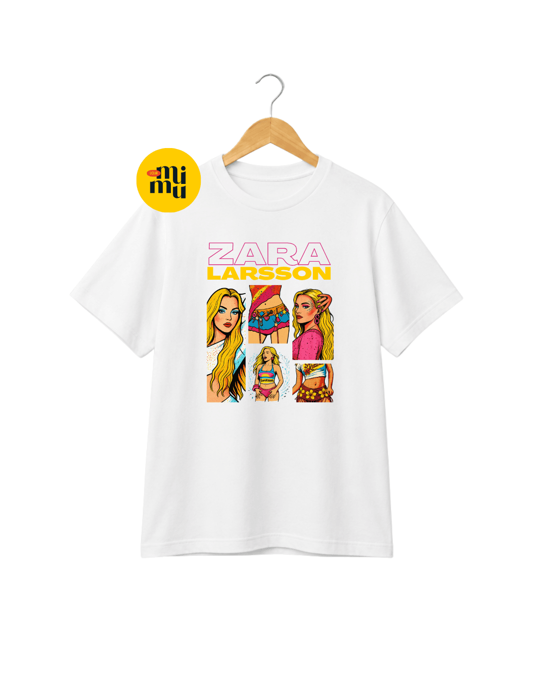 Camisa Zara Larsson - Desenhos Pop art