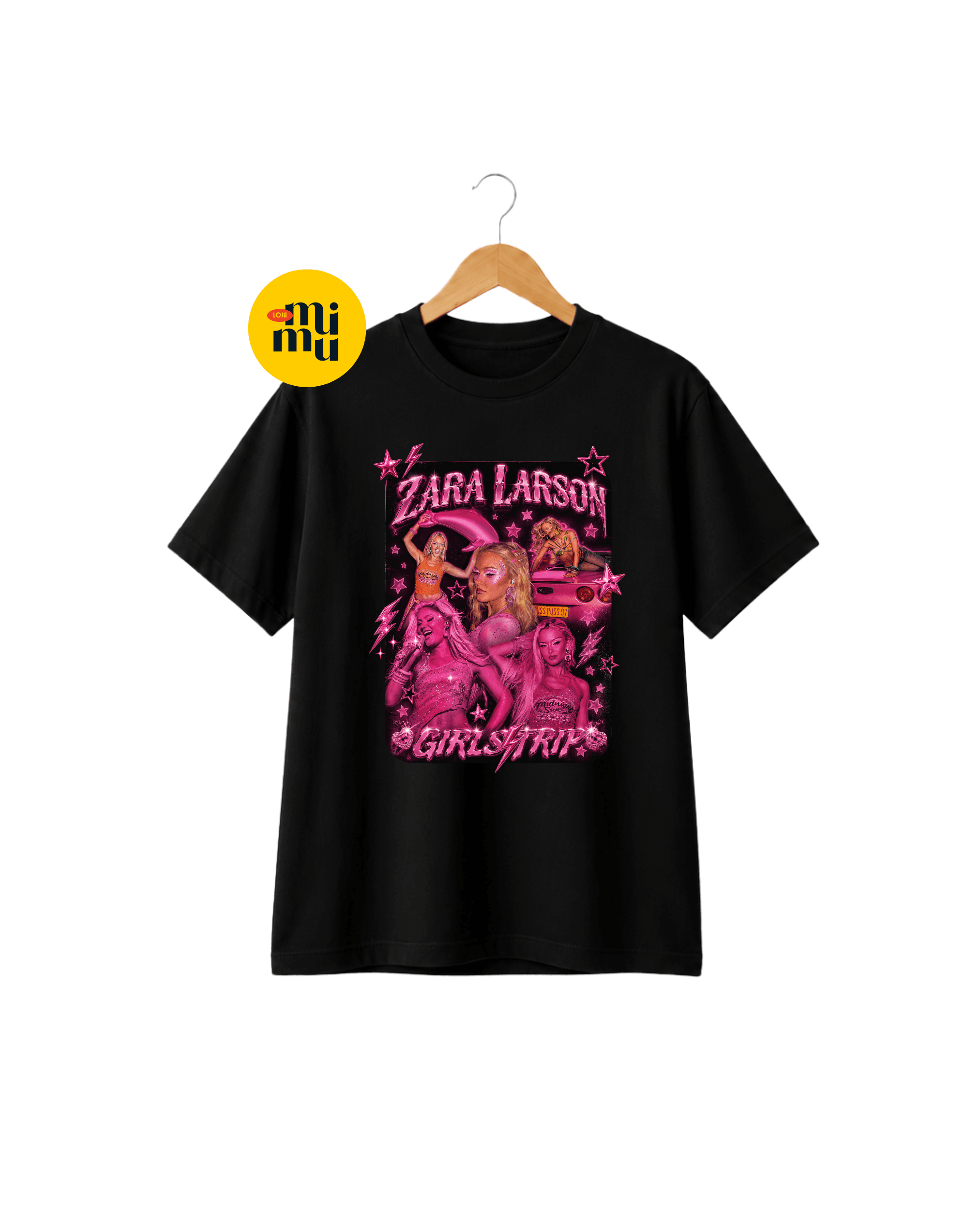 Camisa Zara Larsson - Bootleg Pink + Girls trip