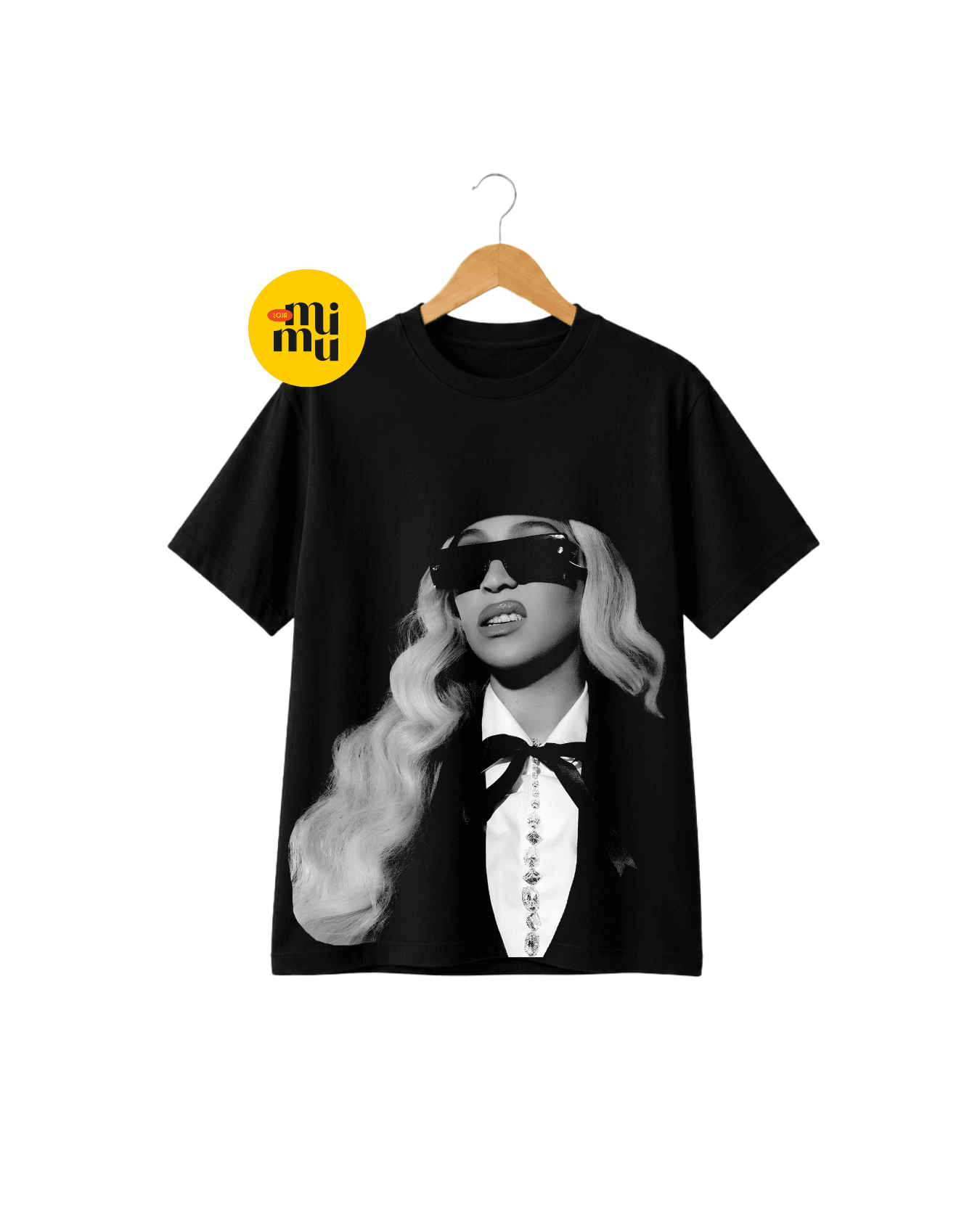 Camisa Beyoncé - Halftone Frente - Foto Oculos