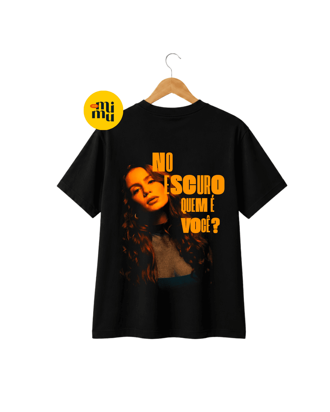 Camisa Carol Biazin - Halftone - No escuro quem é você?