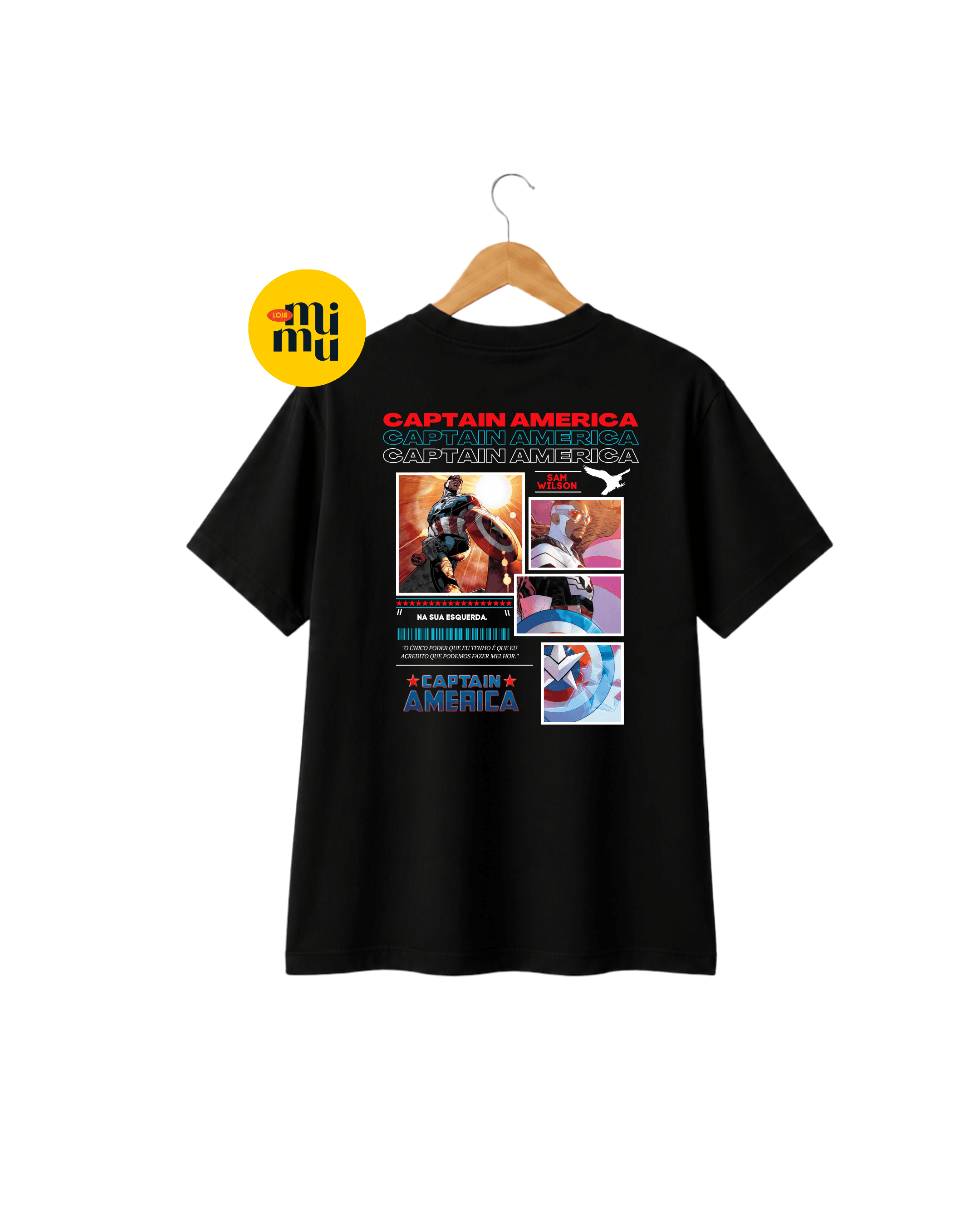 Camisa Capitão América - Sam Wilson quadros