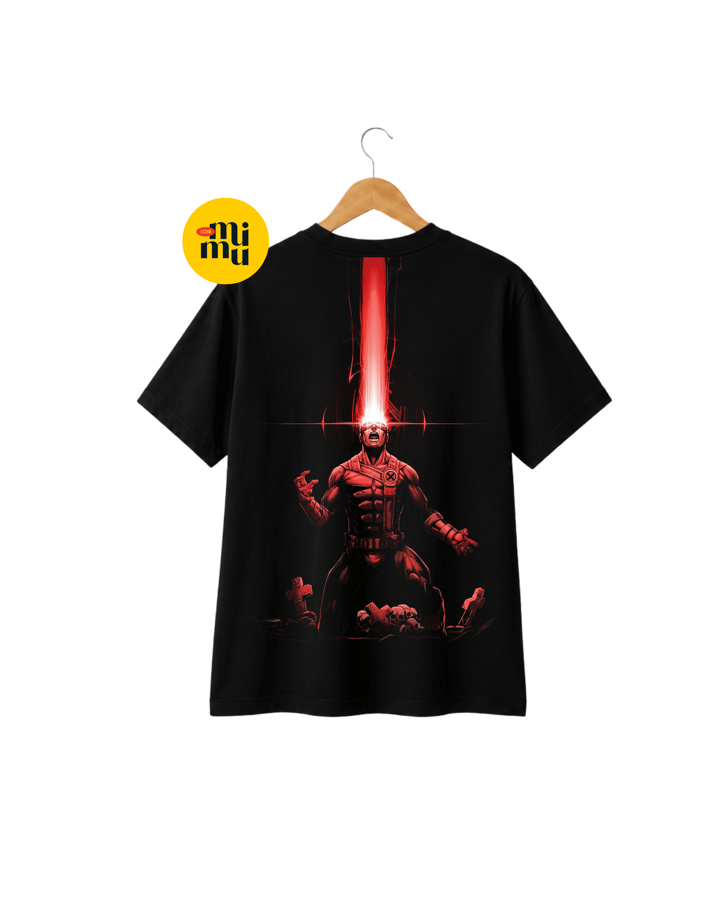 Camisa Ciclope - Arte halfonte vermelha