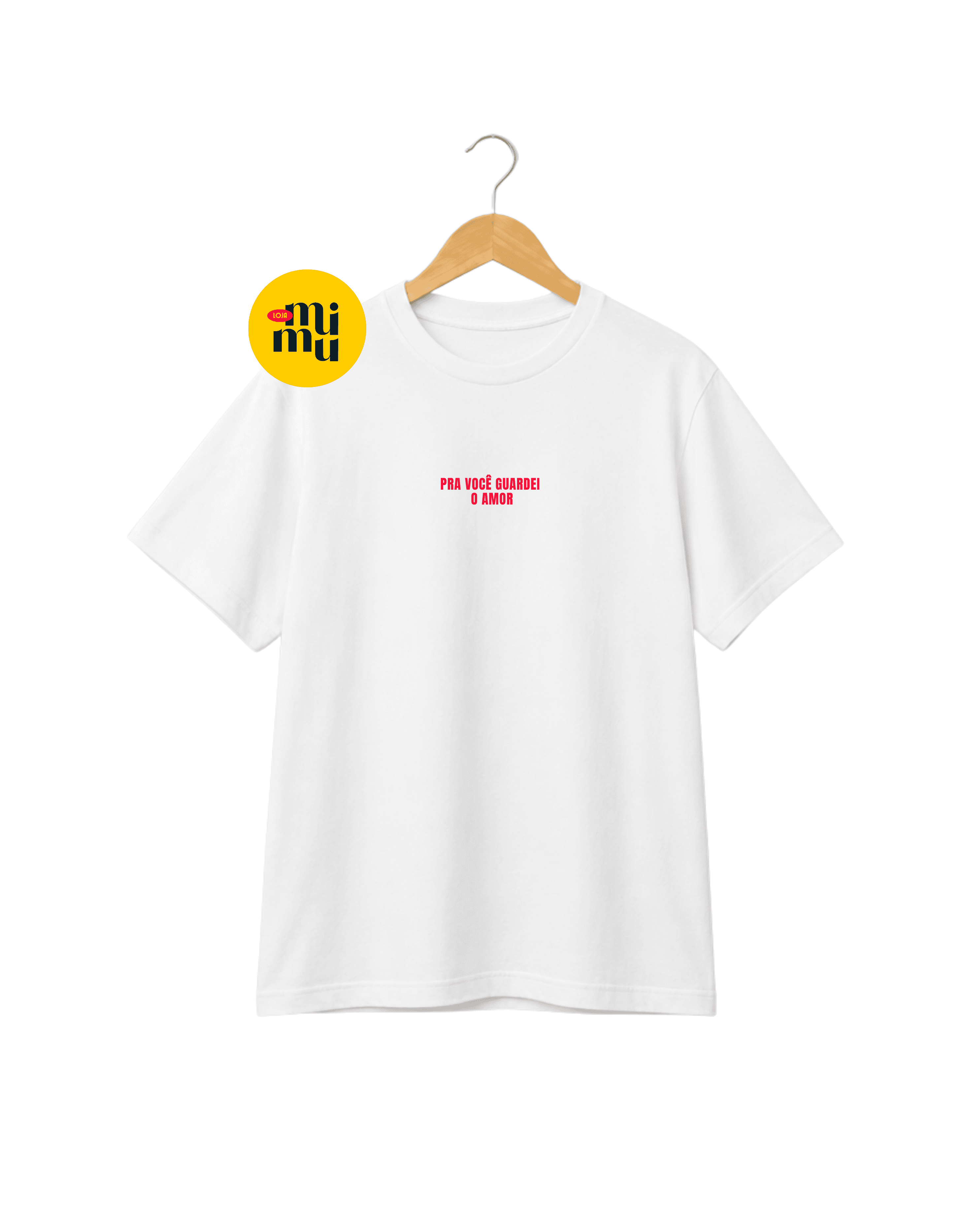 Camisa Nando Reis - Pra você guardei o amor Minimalista