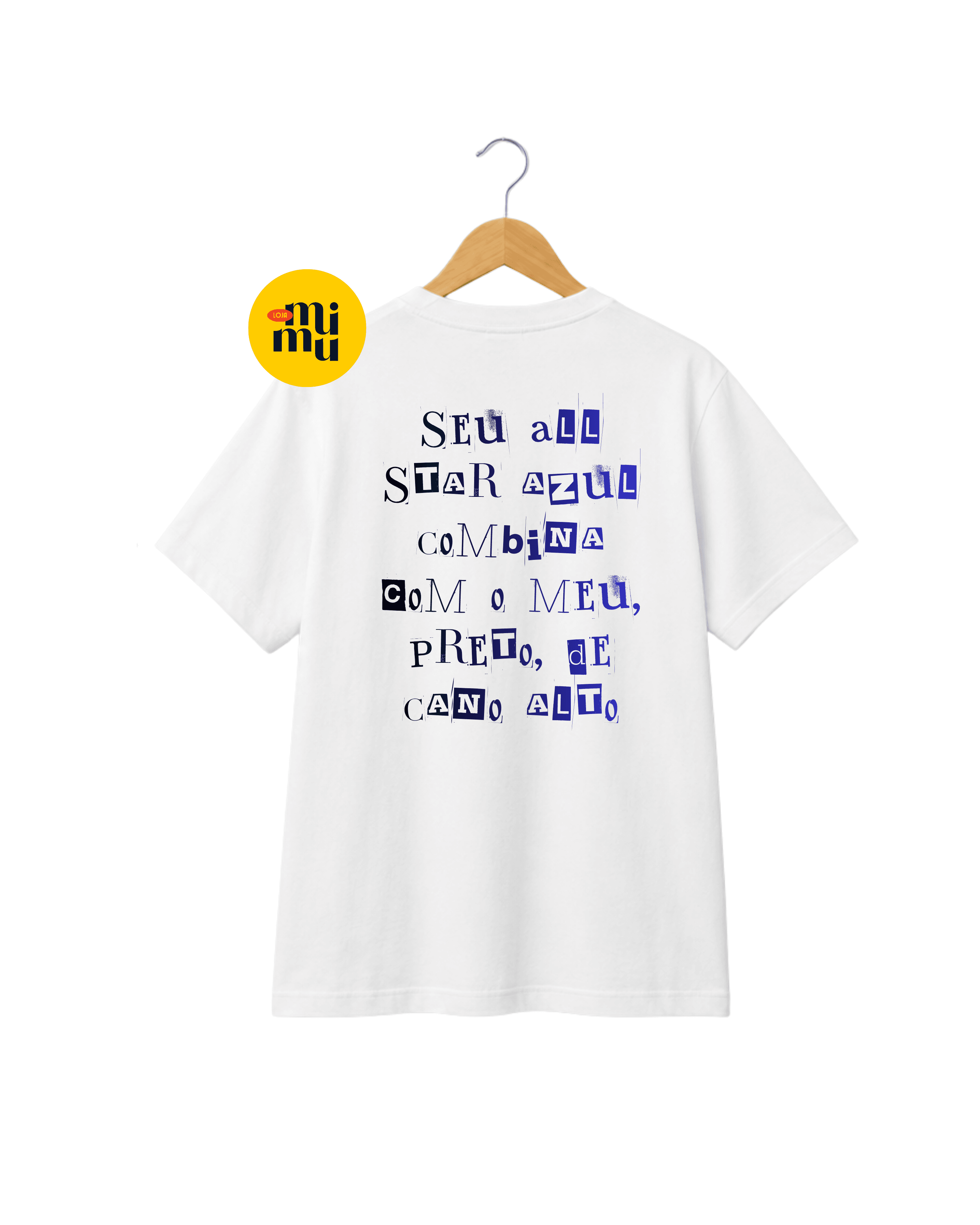 Camisa Nando Reis - Seu All Star azul combina Com o meu