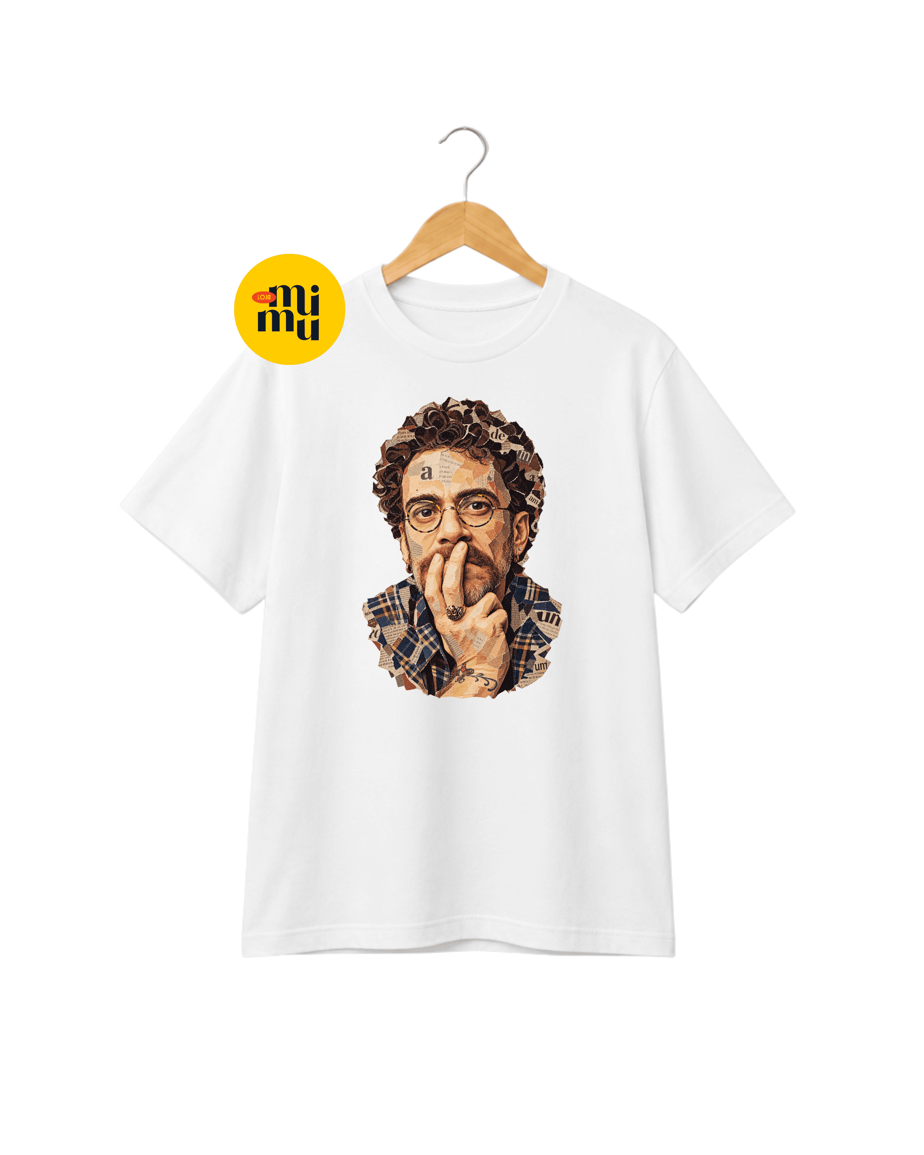 Camisa Nando Reis - Jornal - deixe o amor brotar