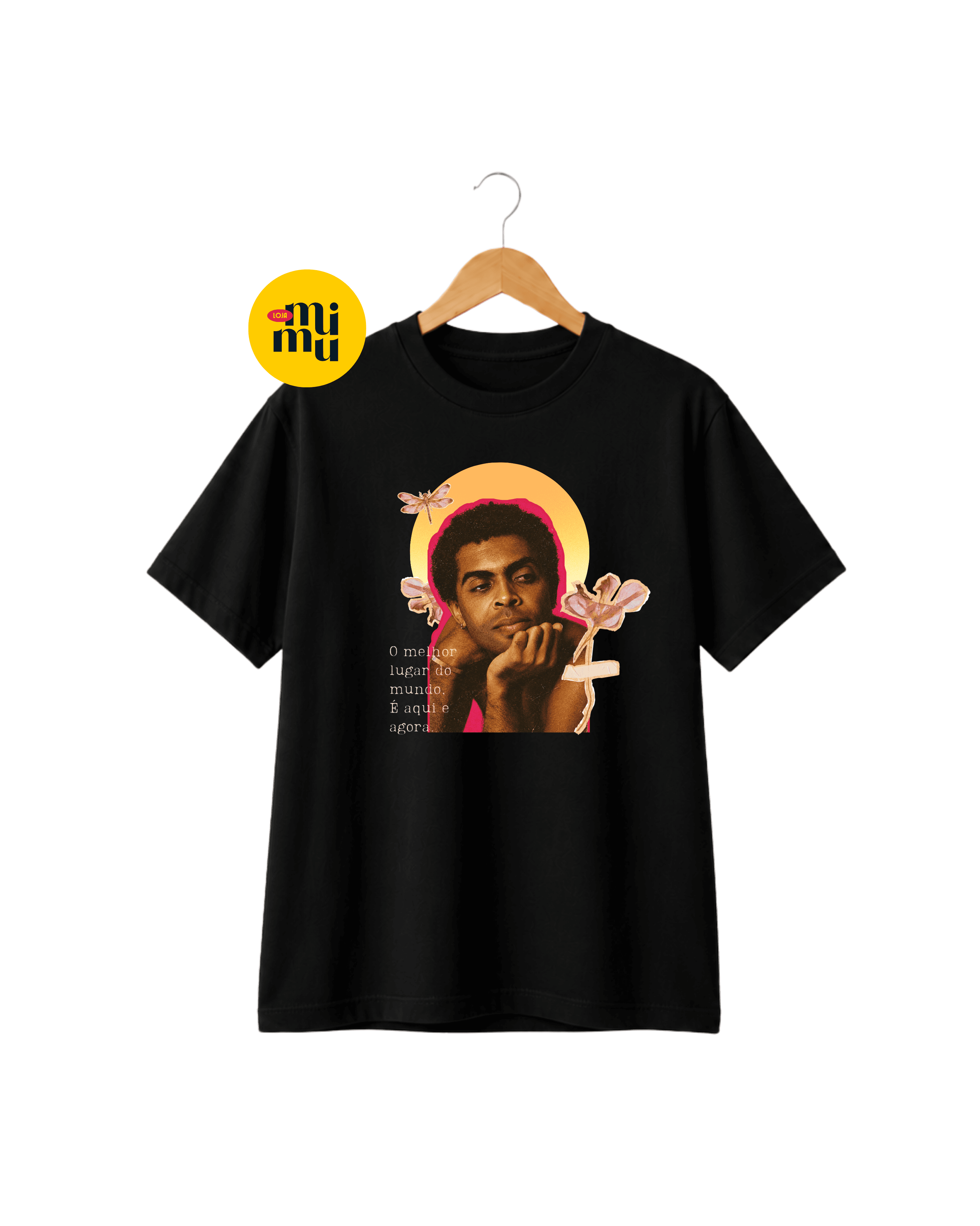 Camisa Gilberto Gil - Colagem + Aqui e agora