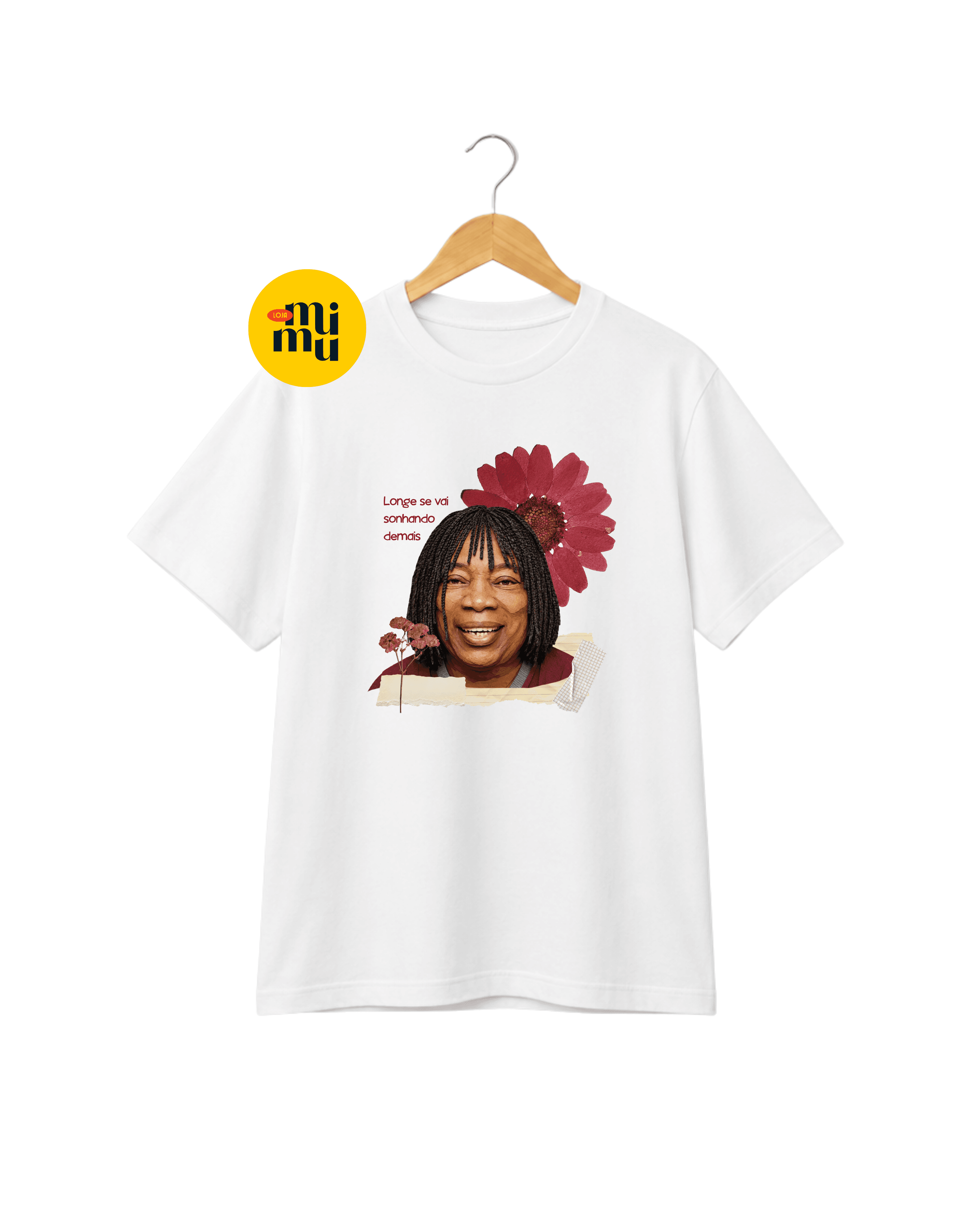Camisa Milton nascimento - Longe se vai sonhando + Floral