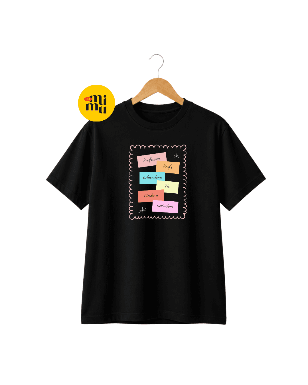 Camisa Professor - Selo tipos nomes